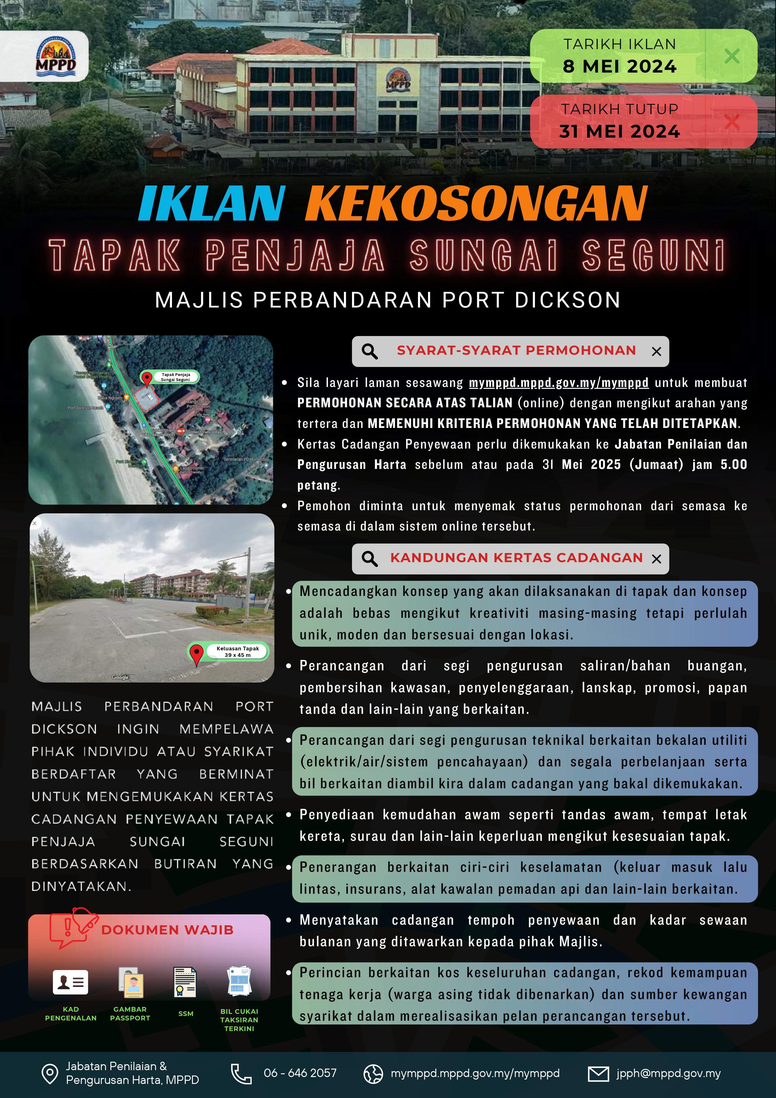 iklan_tawaran_penyewaan_pusat_penjaja_sungai_segun