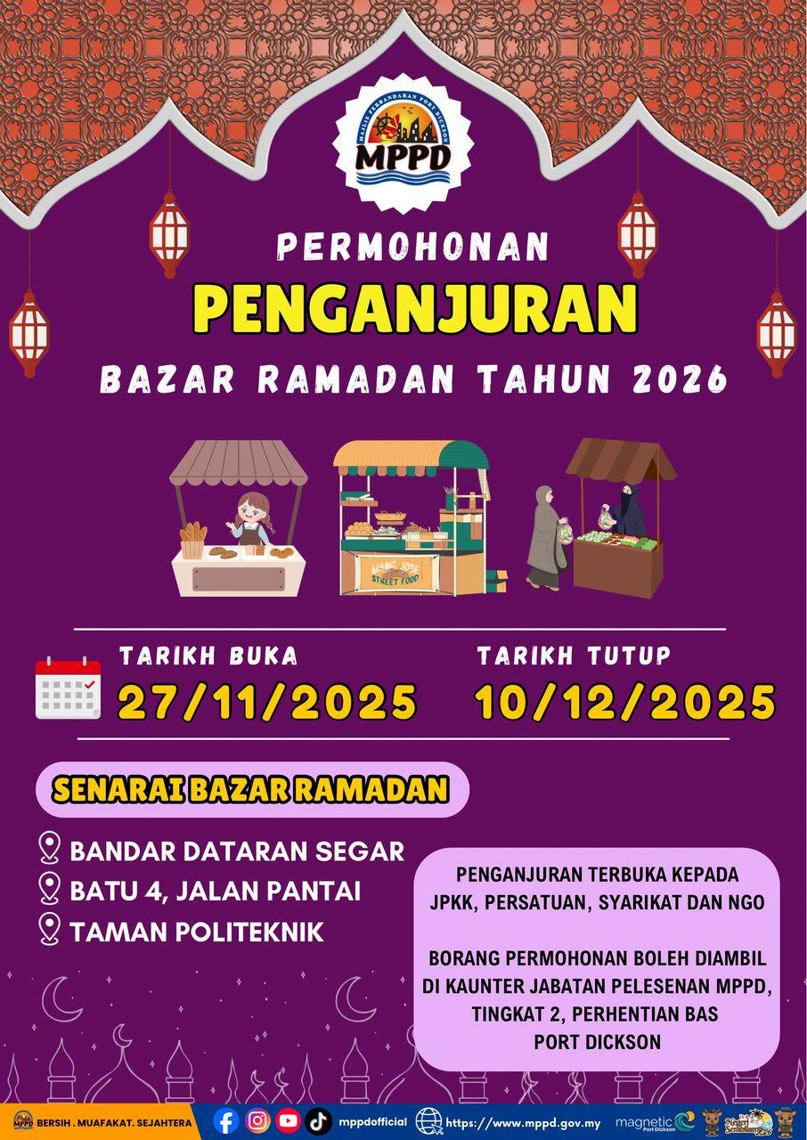 PERMOHONAN PENGANJURAN BAZAR RAMADAN 2026